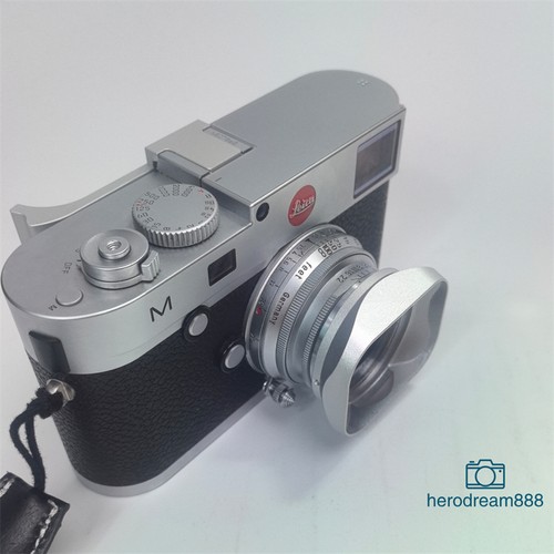 Aluminum lens hood - aluminum, cap