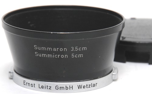 Early leica lens - leica, hood