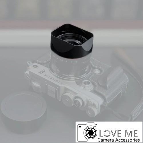 Metal square lens hood - square, for