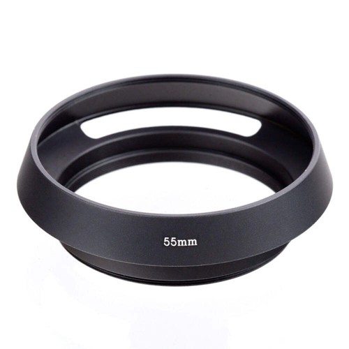 Metal vented lens hood - vented,